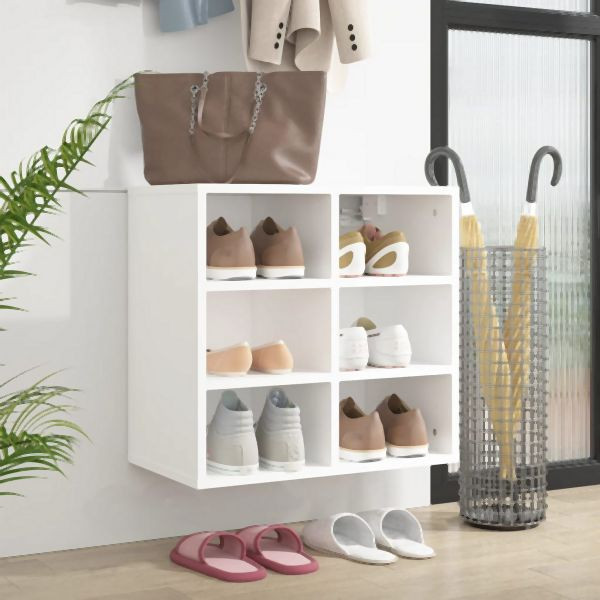 vidaXL Schuhregal Weiß 52,5x30x50 cm Abmessung, 808684, 8720286642818