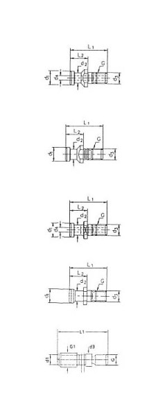MACK Anzugsbolzen DIN 69872 A, mit Bohrung, SK 50, M24, L= 74 mm, 13-9884A-50-74