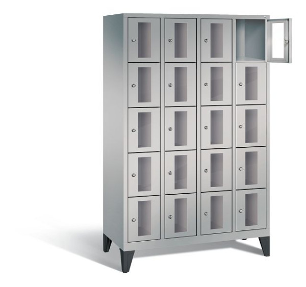 C+P Schließfachschrank Classic, H1850xB1190xT500mm, Farbe: Weißaluminium, 8010A405 S10011