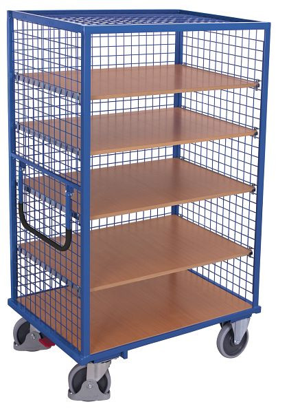 VARIOfit Etagenwagen fest verschweißt, 1.315x830x1.810mm, RAL 5010 enzianblau, Ladefläche: 1.230x760mm, sw-800.410