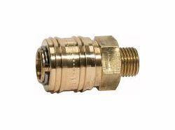 Riegler Schnellverschlusskupplung NW 7,2, Messing blank, Außengewinde, 115611