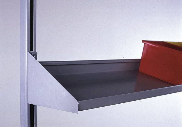 KLW Stahlblechablageboden 15°, geneigt, starr, 750 x 150 mm, ABC-AN-0750-150