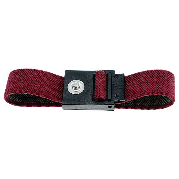 SafeGuard ESD-Armband Stoff, 3 mm DK Druckknopf, rot, DSWL24919
