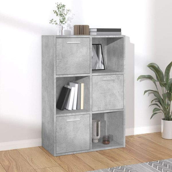 vidaXL Lagerschrank Betongrau 60x29,5x90 cm Holzwerkstoff, 801138