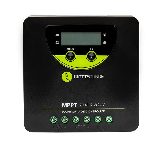 WATTSTUNDE 20A 90V MPPT Solar Laderegler WLR-BT 20.90 MPPT 12/24V, 300-10121