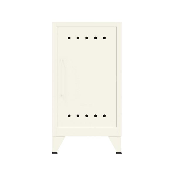 Bisley Fern Ablageschrank, inkl. einem festen Fachboden, Griff links, 196 verkehrsweiß antibakteriell, FERMINRH196