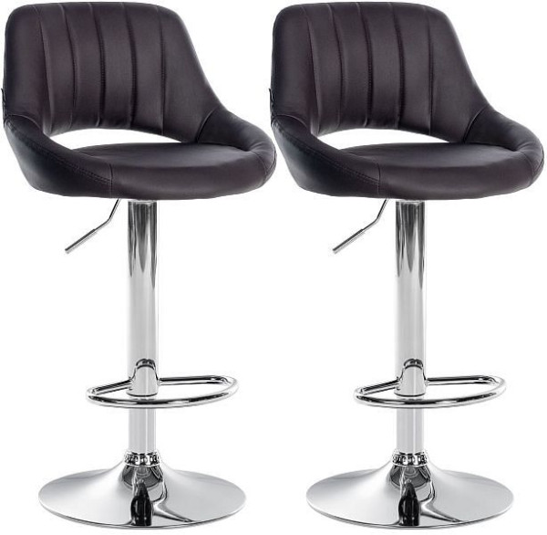 CLP Barhocker Milet Kunstleder C, braun, VE: 2 Stück, 324557