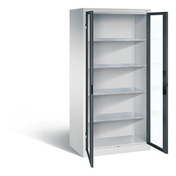 C+P Werkzeugschrank Acurado, H1950xB930xT600mm, Farbe: Lichtgrau / Anthrazitgrau, Muldengriff, 8922-055 S10136
