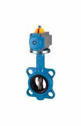 Riegler Zwischenflansch-Absperrklappe, Stellantrieb doppeltwirkend, min. Steuerdruck 5 bar, 103671