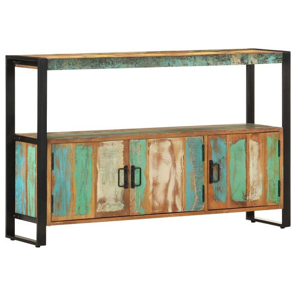 vidaXL Sideboard 120x30x75 cm Altholz Massiv, pulverbeschichtet, 247922