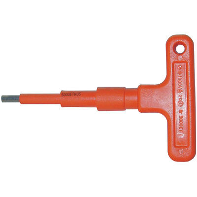 Preising isolierter Schraubendreher mit T-Griff, SW 4, schlanker Schaft 30 mm, 120 mm lang, 5000ETK04