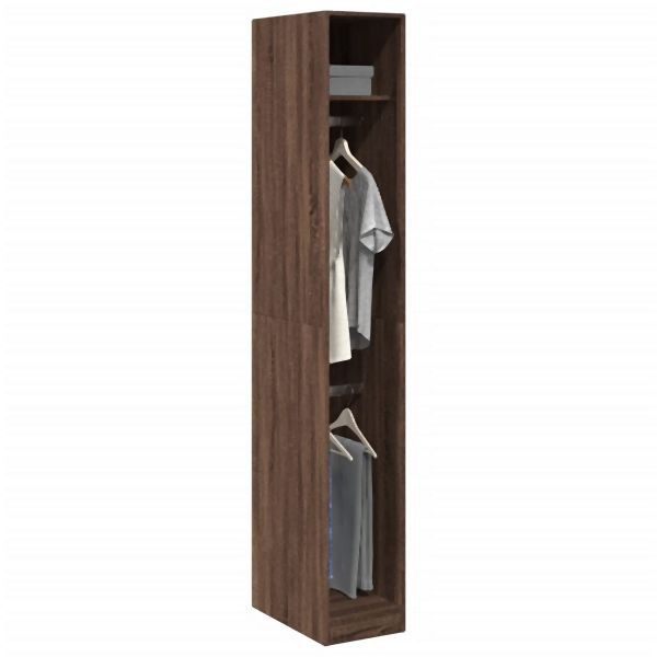 vidaXL Kleiderschrank Braun Eichen-Optik 30x50x200 cm Holzwerkstoff, 3307780