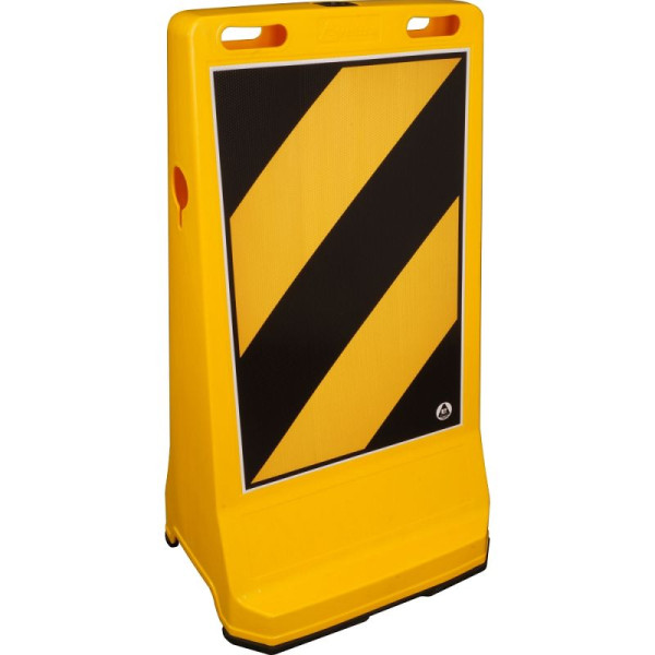 Stein HGS Parkplatzaufsteller mit beidseitig retroreflektierender Folie, gelb, RA2, 65995.0001