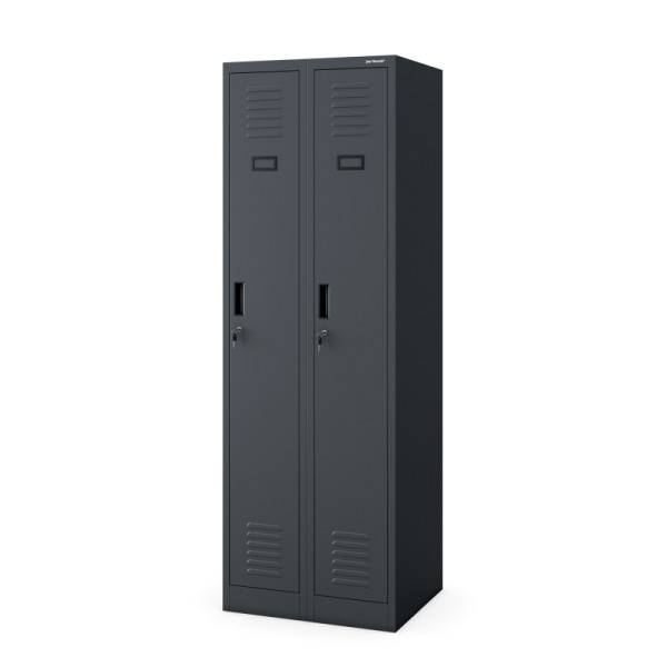 Jan Nowak Spind Umkleideschrank KACPER II, 600 x 1800 x 500 mm, anthrazit, 1840