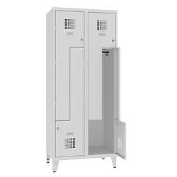 Eurobox Z-Spind, 2 Abteile 4 Fächer mit Füßen, 400 mm, 0401-040202
