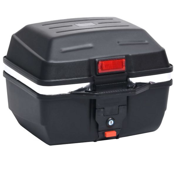 vidaXL Motorrad-Topcase 24 L für einen Helm, Abmessungen: 41,5 x 37 x 31,5 cm (B x T x H), 150673