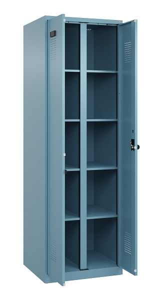 C+P Wäsche-Spind Evolo PLUS, 2 Abteile, 1850x600x500mm, 0010/0010, Verschluss Drehriegel, 049002-20B S10021