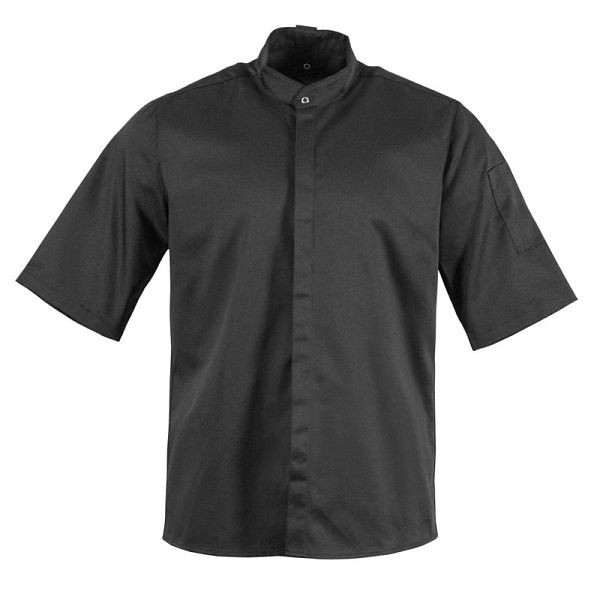 Southside Stehkragenjacke Schwarz Größe L, Kurzarm, BB711-L
