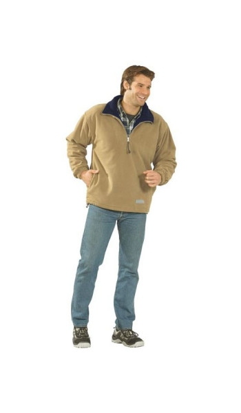 Planam Outdoor Relax Fleecetroyer, camel/marine, Größe M, 0351048