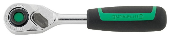 STAHLWILLE 1/4" Bit-Feinzahnknarre mit Ausdrückfunktion Rückschwenkwinkel 4.5°, Länge 115mm, 11131010