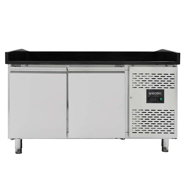 Vaiotec EASYLINE Pizzakühltisch 800 / 2-türig "schwarz", 151x80x100 cm, 10071