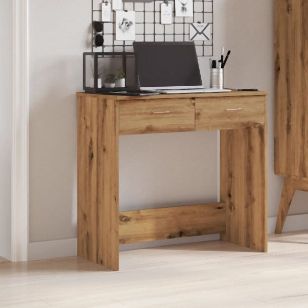 vidaXL Schreibtisch Artisan-Eiche 80x40x75 cm Holzwerkstoff, 855993