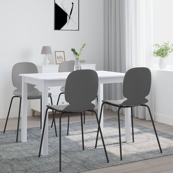 vidaXL Esstisch Weiß 114x71x75 cm Gummiholz Massiv, 247362