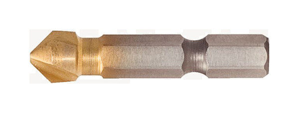 KS Tools 1/4" HSS TiN Kegel- und Entgratsenker-Bit 90°, 10,4mm, 336.0328