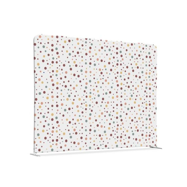 Showdown Displays Textil Raumteiler 200-150 Doppel Punkte Farbe Erde, ZWS200-150SSK-DSI2