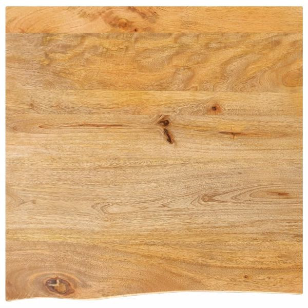 vidaXL Tischplatte mit Baumkante 80x80x3,8 cm Massivholz Mango, 370506