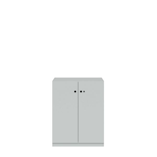Bisley Flügeltürenschrank Pren, Mit Zylinderschloss, 2 Fachböden für 2,5 OH, H 1018 x B 800 x T 500 mm, 053 steingrau, PNC08102SL053