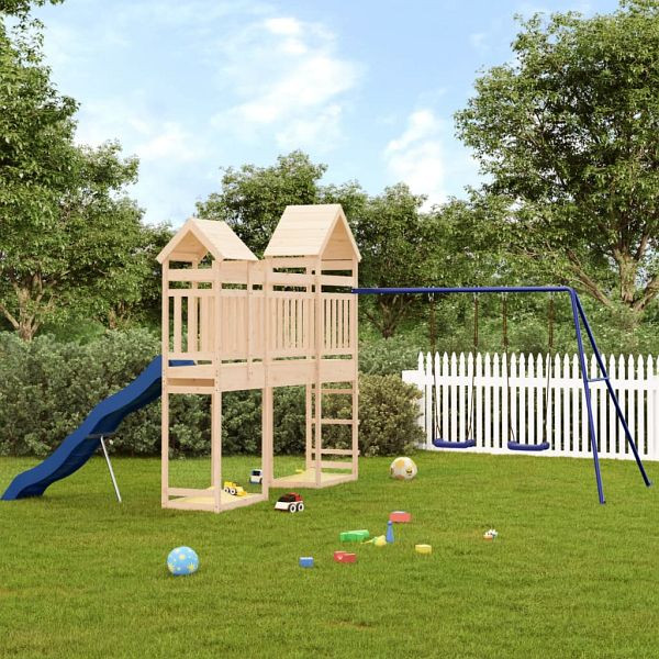 vidaXL Spielturm Massivholz Kiefer, Material: Material: PP (Polypropylen), 3156967