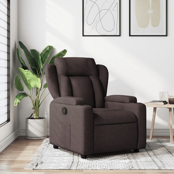 vidaXL Relaxsessel Dunkelbraun Stoff, Top-Qualität, 372408