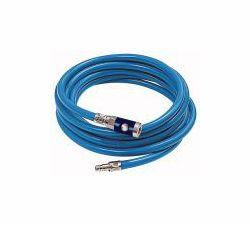 Riegler Soft-PVC-Werkstattschlauch-Set mit Druckknopf-Sicherheitskupplung NW 7,4 und Einstecktülle Stahl verzinkt, 113856