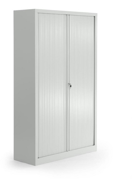 Deskin Rollladenschrank, Lichtgrau, 1000 x 430 x 1980 mm, 330971