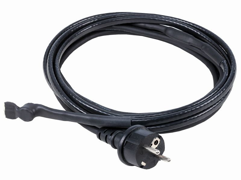 as-Schwabe Eis-Stop-Heizkabel 8m 2m leichte Gummischlauchleitung H05RN-F 3G1,0 mit Schutzkontaktstecker, mit Thermostat, 67011