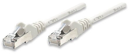 INTELLINET Netzwerkkabel, Cat5e, SF/UTP, CCA, RJ45-Stecker/RJ45-Stecker, 5,0 m, grau, 330626