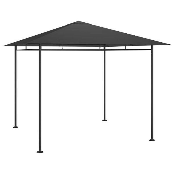vidaXL Pavillon 3x3x2,7 m Anthrazit 180 g/m², Material: Stahl, Stoff (100% Polyester) mit PA-Beschichtung, 313920