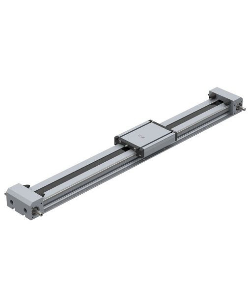 isel Zahnriemenvorschub LEZ 2, L396 mm, ohne Motor, mit Endschalter und Wellenschlitten WS3, 232002 8040