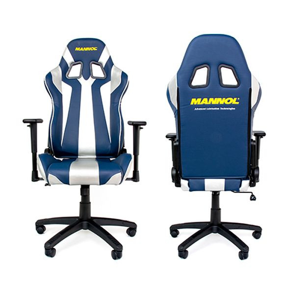 MANNOL 1414 Bürostuhl (silber-blau), MN1414, 4036021992112