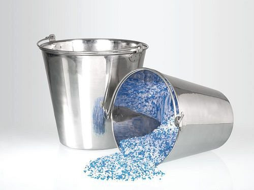 DENIOS Eimer aus Edelstahl 1.4301, mit Tragebügel, autoklavierbar, 15 Liter, VE: 2 Stück, 309840