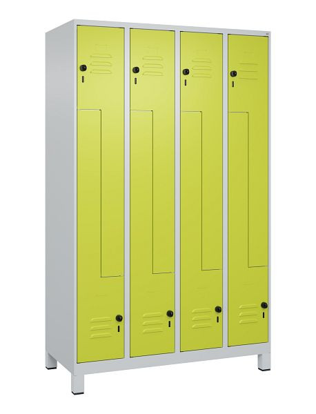 C+P Z-Spind Classic PLUS, C Z-Spind, Classic PLUS, Füße, 8 Abteile, 1950x1200x500mm, 7035/0024, Drehriegel, 080013-408 S10010