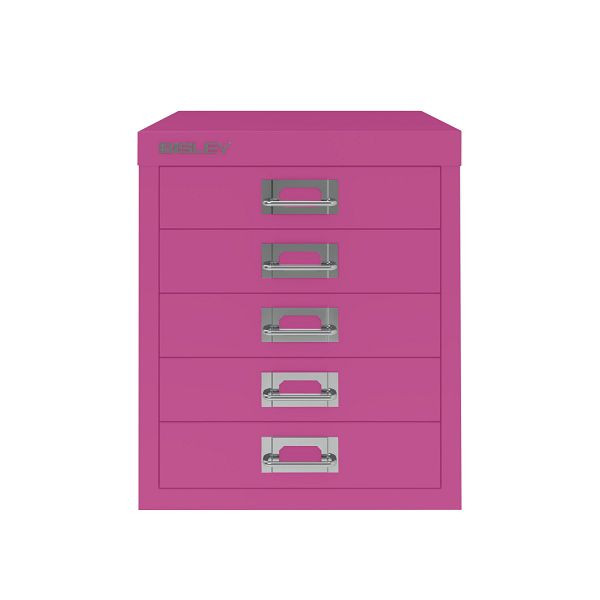 Bisley MultiDrawer™, 5 Schubladen à H 51 mm, DIN A4, 681 fuchsia, L125681