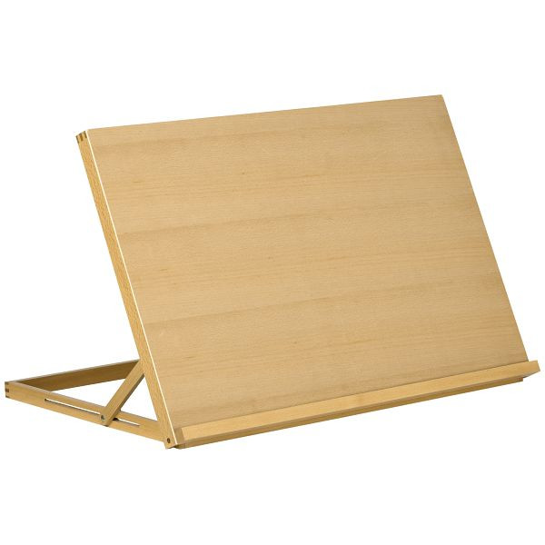 Vinsetto Tischstaffelei Klappbar 75,8x51cm Verstellbar Sitzstaffelei aus Buchenholz, 914-028V00ND