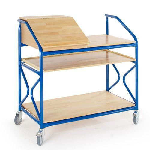 Rollcart Stehpult breite Ausführung mit Böden (1230x690), Tragkraft: 100 kg, 09-5072
