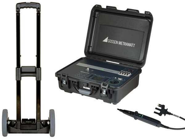 Gossen Metrawatt ALL-IN-ONE Prüfgerät-Set in AC- und DC-Netzen für elektrische Anlagen, Maschinen, Schalt-/Industrieanlagen, Windräder, Starterpaket, M516K
