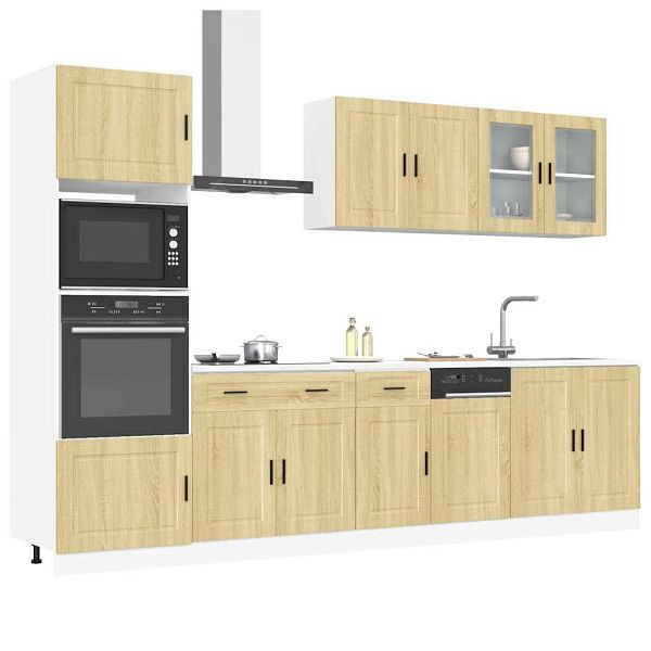 vidaXL 7-tlg. Küchenschrank-Set Kalmar Sonoma-Eiche Holzwerkstoff, 3314754