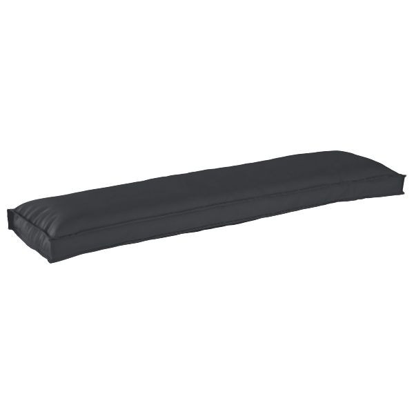 vidaXL Palettenkissen 2er Set Schwarz Stoff 150 x 40 x 8 cm, 42001712