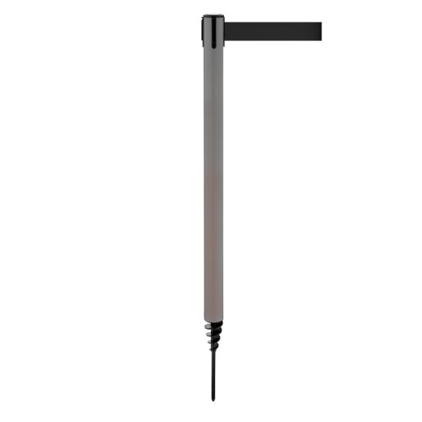 Stein HGS Personenleitsystem -P-Line Outside-, grau, schwarz, mit Gurtendstück (Standard), 37686-0301