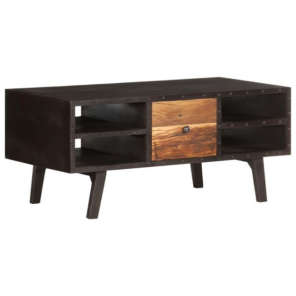 vidaXL Couchtisch 100x50x45 cm Altholz Massiv, Material: Recyceltes Massivholz, MDF, 287857